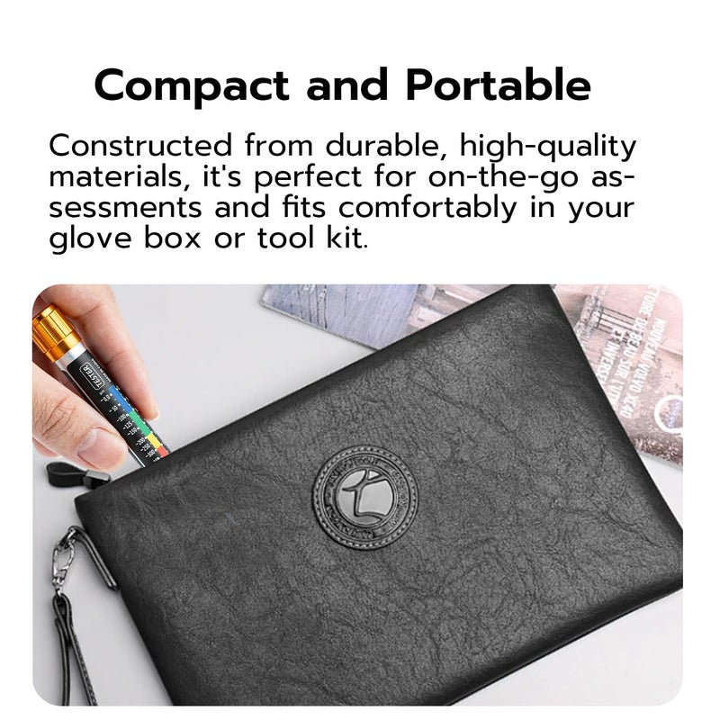 Mcbazel جهاز قياس سمك الطلاء، جهاز اختبار طلاء السيارة المغناطيسي، كاشف تلف هيكل السيارة، أداة فحص تصادم مقاومة للماء لفحص السيارات المستعملة - Image 4